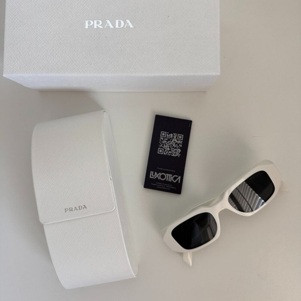 Prada Scultoreo Sunglasses White